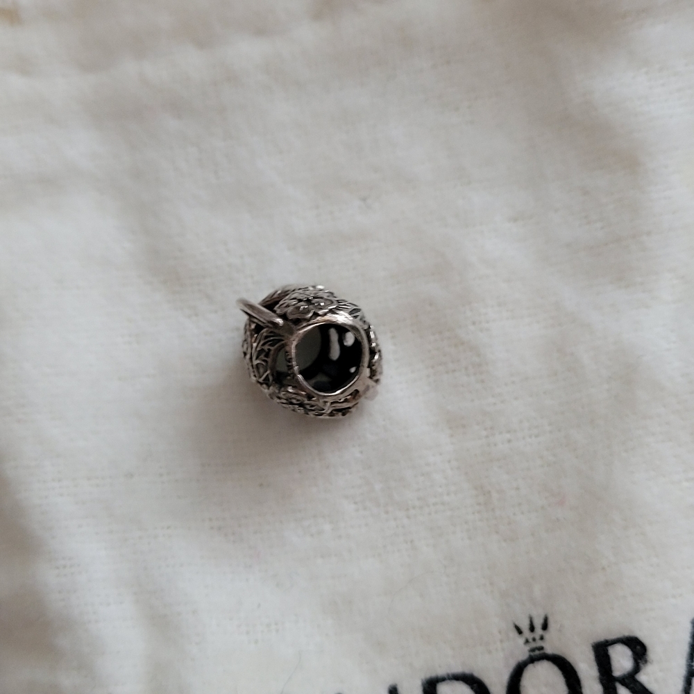 Pandora Floral Heart Padlock Charm - Picture 5 of 5
